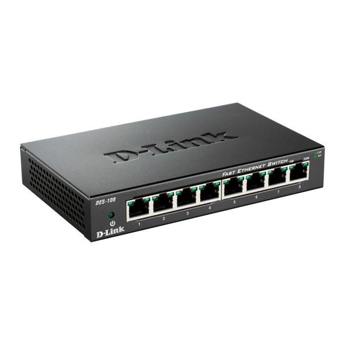 Комутатор мережевий D-Link DES-108 зображення 4