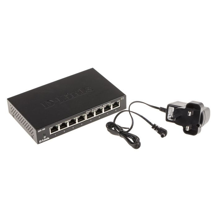 Комутатор мережевий D-Link DES-108 зображення 5