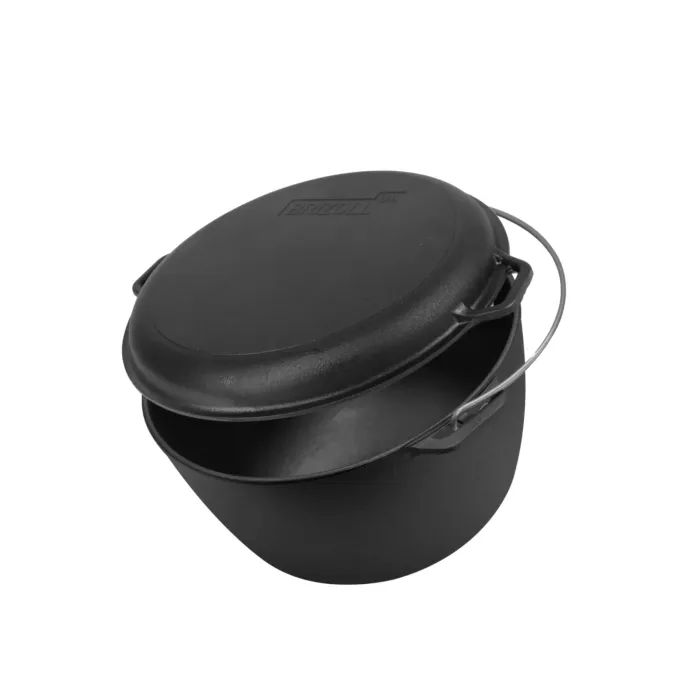 Котел туристический Brizoll чавунний з кришкою-сковородою10 л (KT10-2) изображение 2