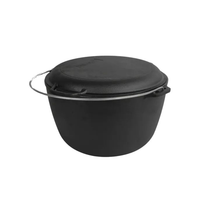 Котел туристический Brizoll чавунний з кришкою-сковородою10 л (KT10-2) изображение 3