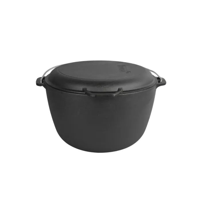 Котел туристический Brizoll чавунний з кришкою-сковородою10 л (KT10-2) изображение 4