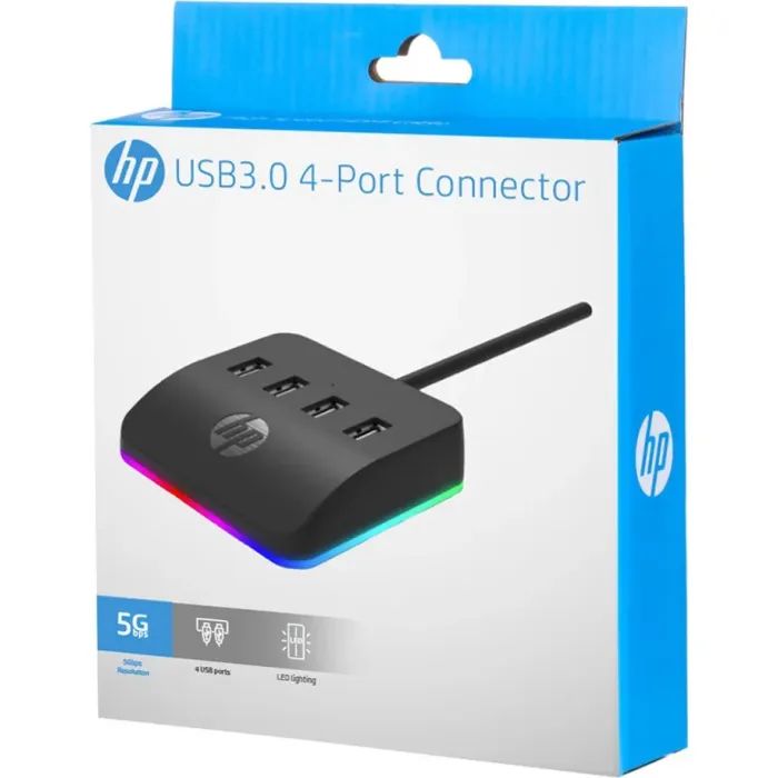 Концентратор HP DHC-CT120 USB 3.0 AM 4 ports USB 3.0 AF RGB (DHC-CT120) изображение 3