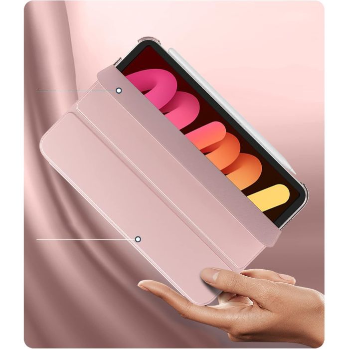 Чехол для планшета BeCover Tri Fold Hard Apple iPad Mini 7 2024 Pink (712454) изображение 2