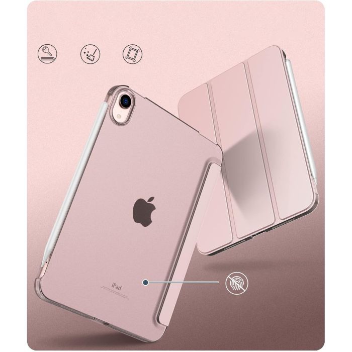 Чехол для планшета BeCover Tri Fold Hard Apple iPad Mini 7 2024 Pink (712454) изображение 3