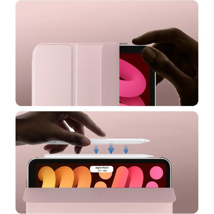 Чехол для планшета BeCover Tri Fold Hard Apple iPad Mini 7 2024 Pink (712454) изображение 4