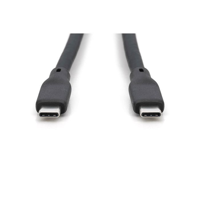 Дата кабель USB-C to USB-C 1.0m USB 3.2 Gen2 10G 100W 4K silicone black Digitus (AK-300342-010-S) зображення 3