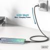 Дата кабель USB-C to USB-C 1.0m USB 3.2 Gen2 10G 100W 4K silicone black Digitus (AK-300342-010-S) зображення 6