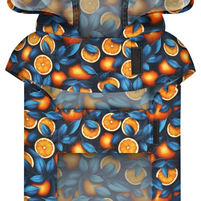 Дождевик для животных WAUDOG Clothes Накидка с капюшоном Апельсины XXS (354-4054) изображение 4