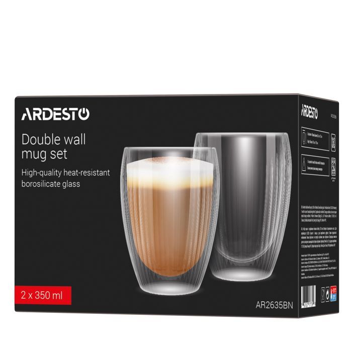 Набор стаканов Ardesto 350 мл 2 шт (AR2635BN) изображение 6