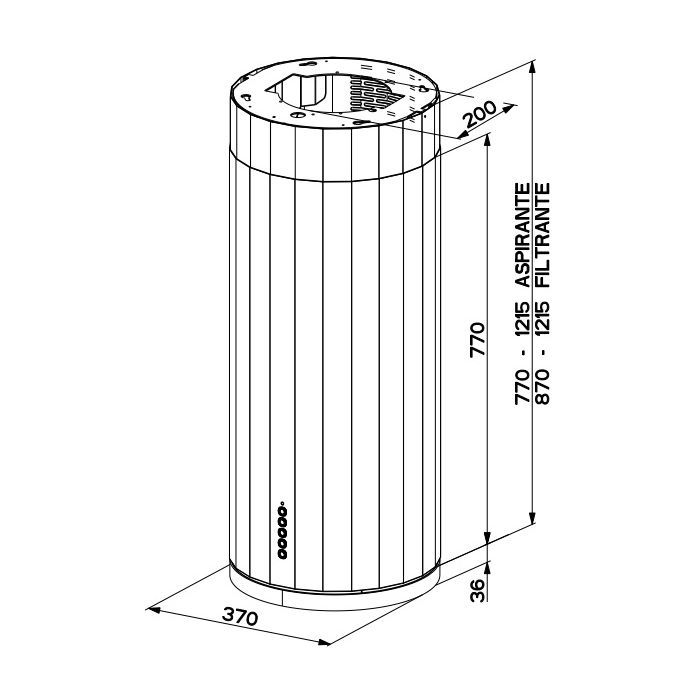 Вытяжка кухонная Faber Corinthia Isola Ev8+ Dg Matt/Concrete A37 (110.0456.220) изображение 2