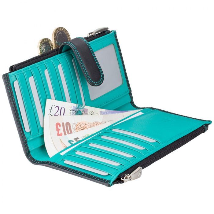 Гаманець Visconti CD23 Jade Black Aqua (CD23 BLK/AQUA) зображення 4