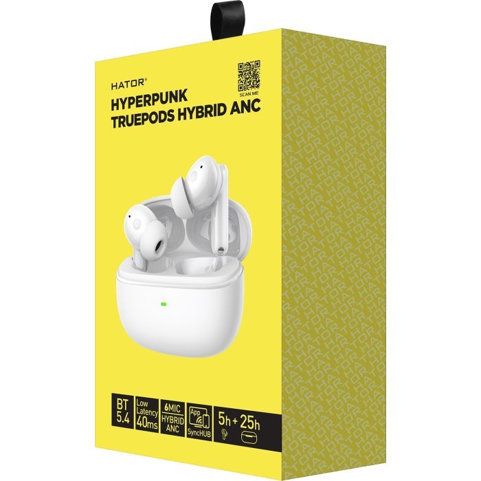 Наушники Hator Truepods Hybrid ANC White (HTA432) изображение 5