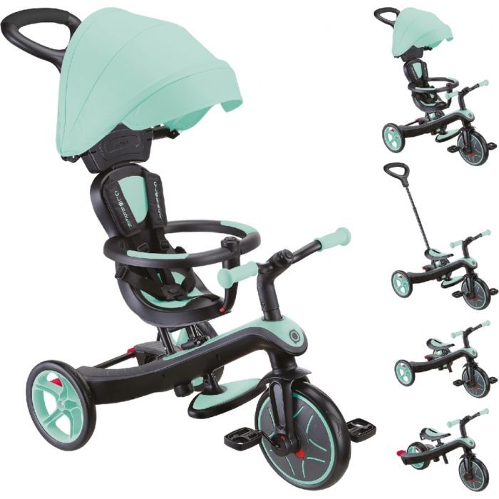Детский велосипед Globber Explorer Trike 4 в 1, мятный (634-206) изображение 11