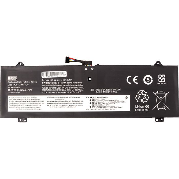 Аккумулятор для ноутбука LENOVO Ideapad Yoga 7i 2020 (L19C4PDC) 14.8V 3200mAh PowerPlant (NB482412)