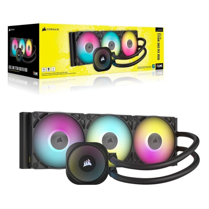 Система жидкостного охлаждения Corsair iCUE LINK TITAN 360 RX RGB (CW-9061018-WW) изображение 6