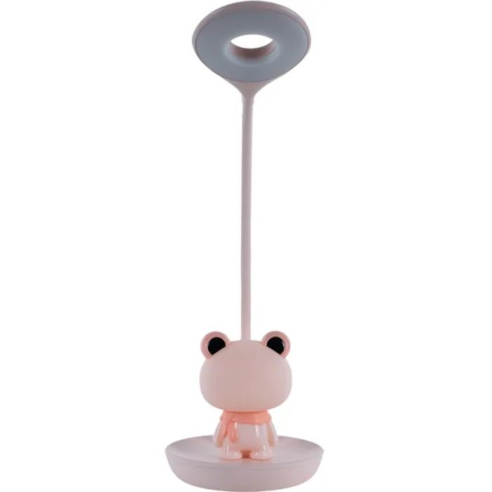 Настольная лампа Kite Froggy LED с аккумулятором, розовая (K24-492-3-2) изображение 3