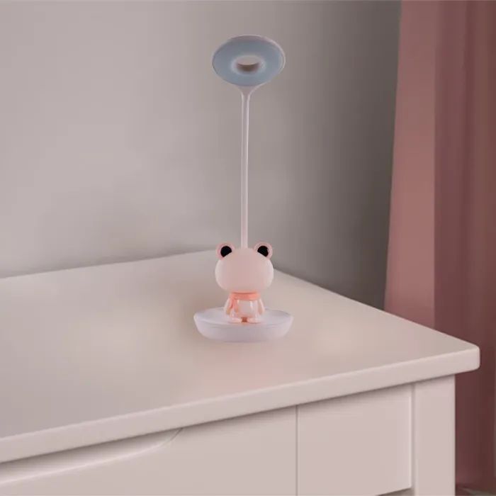 Настольная лампа Kite Froggy LED с аккумулятором, розовая (K24-492-3-2) изображение 6