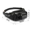 Сумка Vintage Поясная мужская Черная (14817) изображение 4