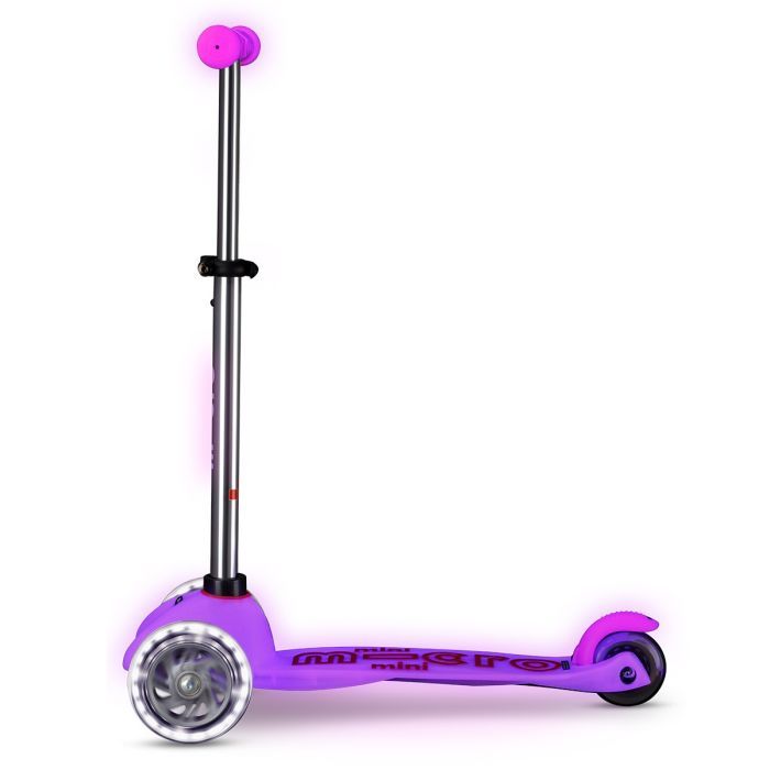 Самокат Micro Mini Deluxe Glow LED Морозний рожевий (MMD217) зображення 2