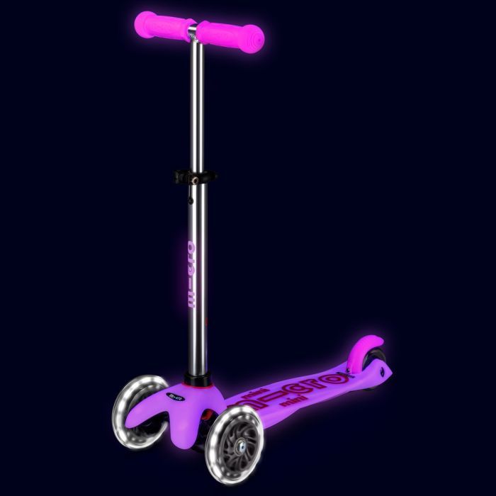 Самокат Micro Mini Deluxe Glow LED Морозний рожевий (MMD217) зображення 5