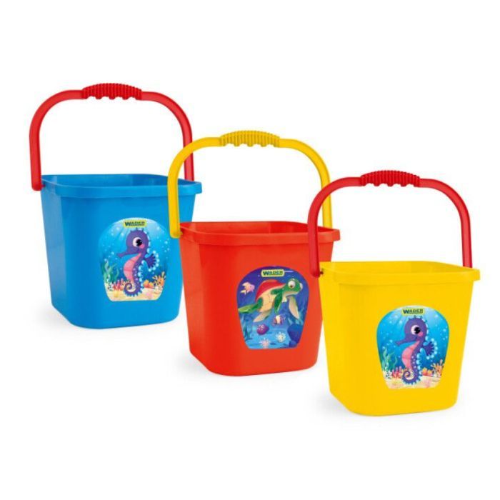 Игрушка для песка Wader Ведро квадратное супер большое в ассортименте (71708)