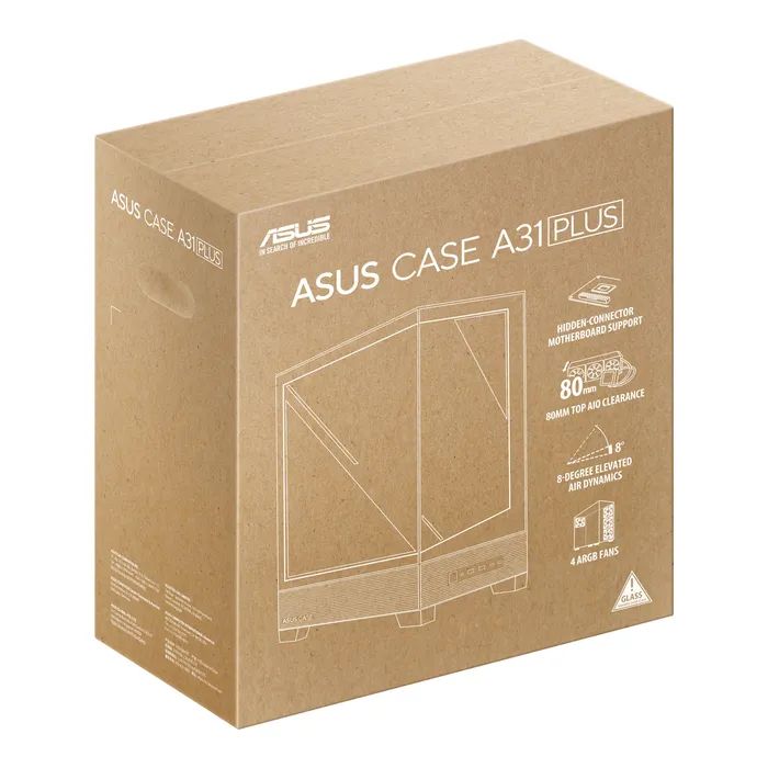 Корпус ASUS A31 Plus White Tempered Glass (90DC00R3-B19000) изображение 12