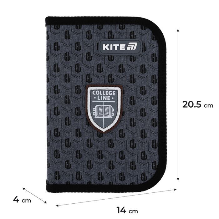 Пенал Kite 622 College Line, 1 отделение, 2 отворота (K25-622-2) изображение 2