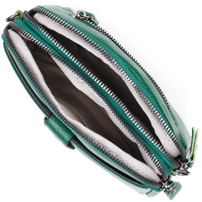 Сумка Vintage Из натуральной кожи Зеленая (22101) изображение 6