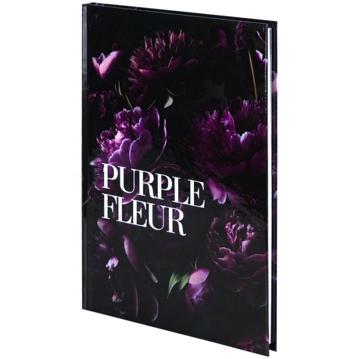 Книга записная Axent Purple fleur А5, 96 листов, клетка, твердая обложка (8459-2-A) изображение 2