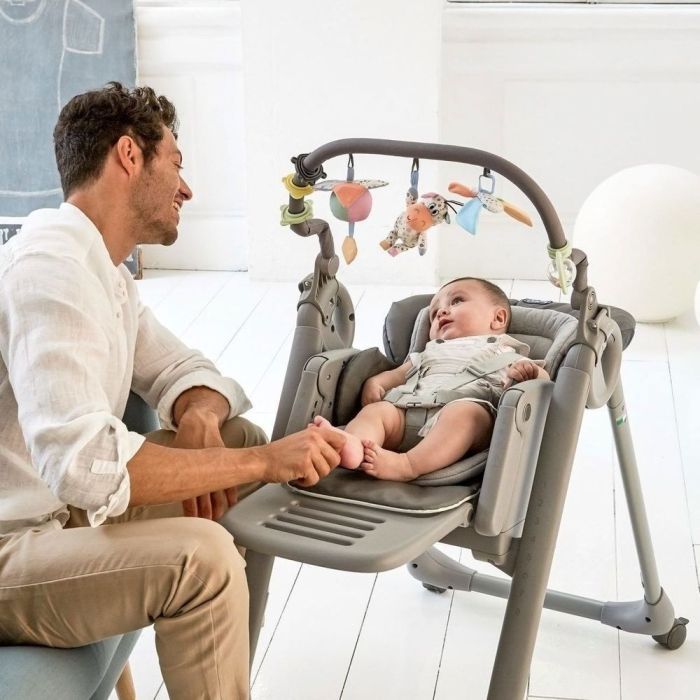 Стульчик для кормления Chicco Polly Magic Relax темно-серый (79502.69) изображение 11