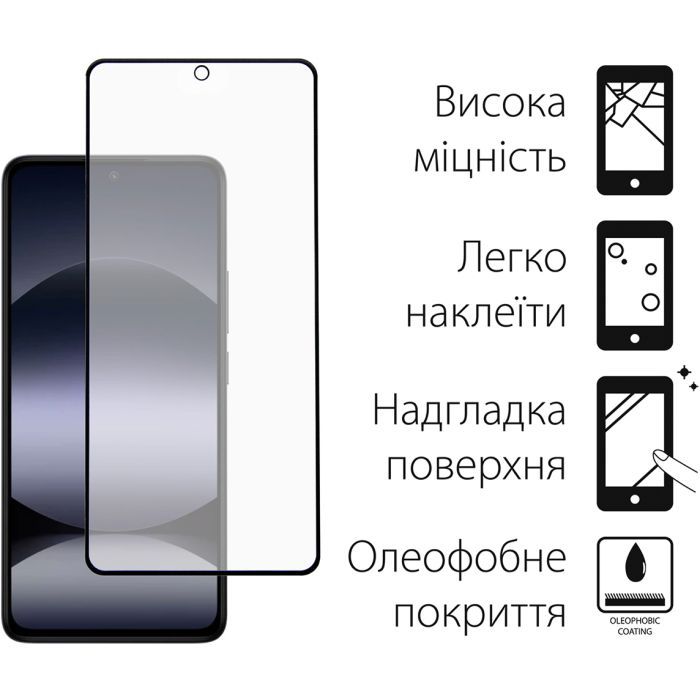 Стекло защитное Dengos Xiaomi Redmi Note 14 4G/5G Kit (DG-TGSCP-08) изображение 2