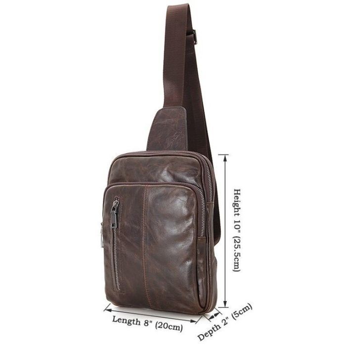 Сумка Vintage Коричневая (14415) изображение 5