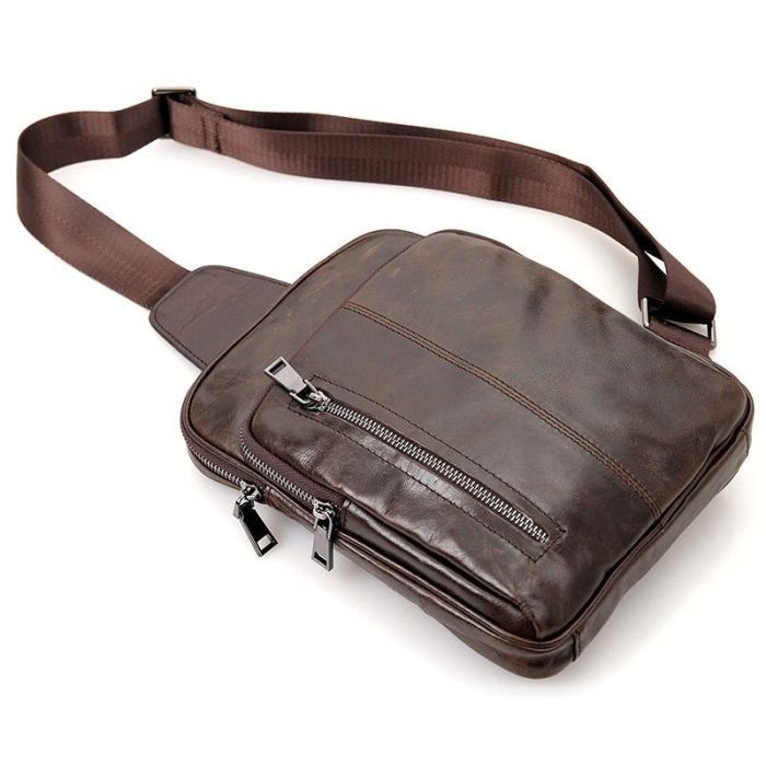 Сумка Vintage Коричневая (14415) изображение 9