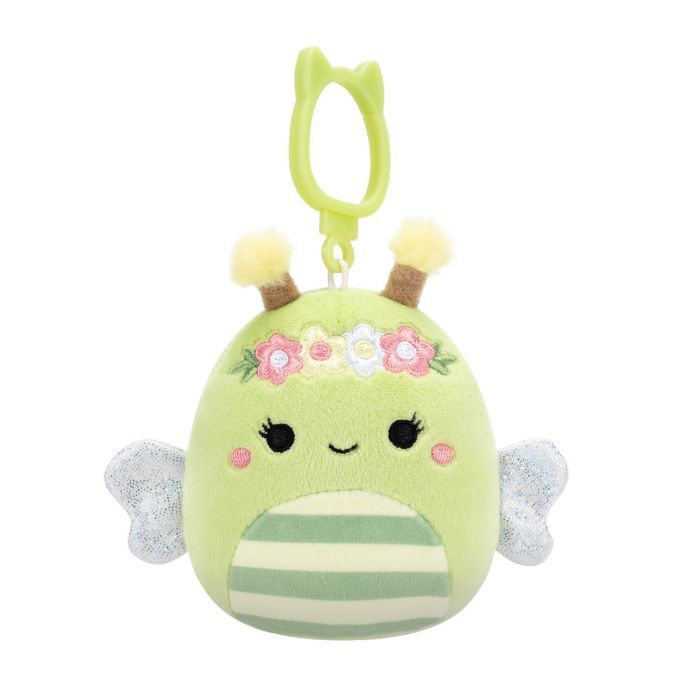 Брелок Squishmallows на клипсе - Пчелка Сибил 9 см (SQCP00460)