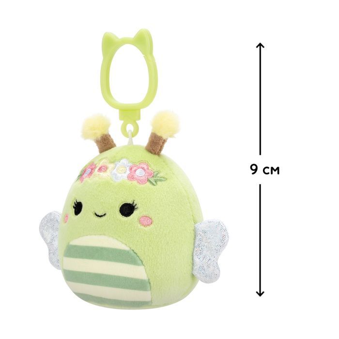 Брелок Squishmallows на клипсе - Пчелка Сибил 9 см (SQCP00460) изображение 2