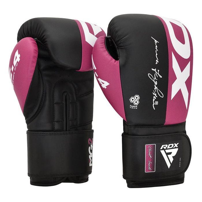 Боксерские перчатки RDX REX F4 Pink/Black 8 унцій (BGR-F4P-8OZ) изображение 3