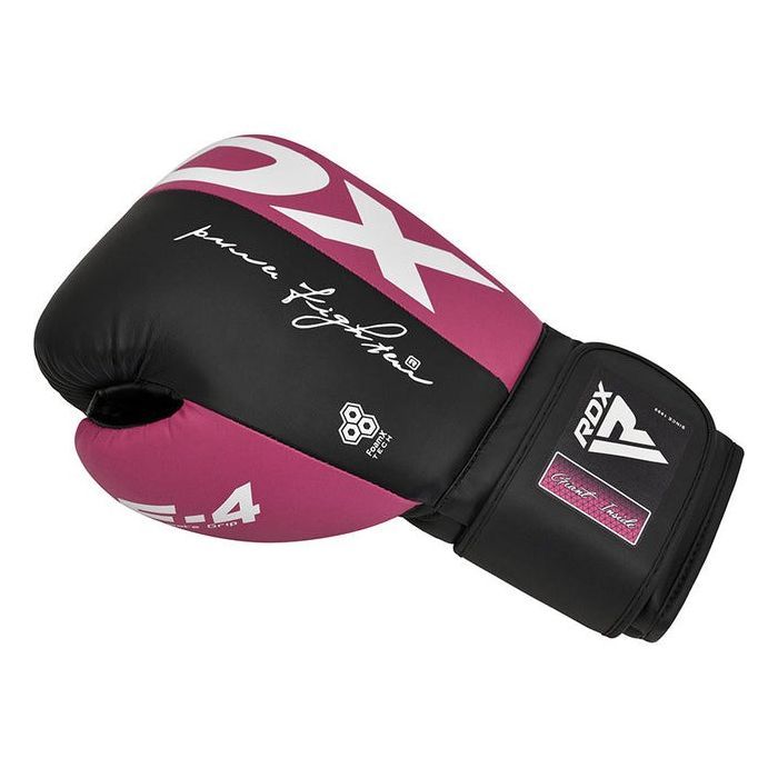 Боксерские перчатки RDX REX F4 Pink/Black 8 унцій (BGR-F4P-8OZ) изображение 4
