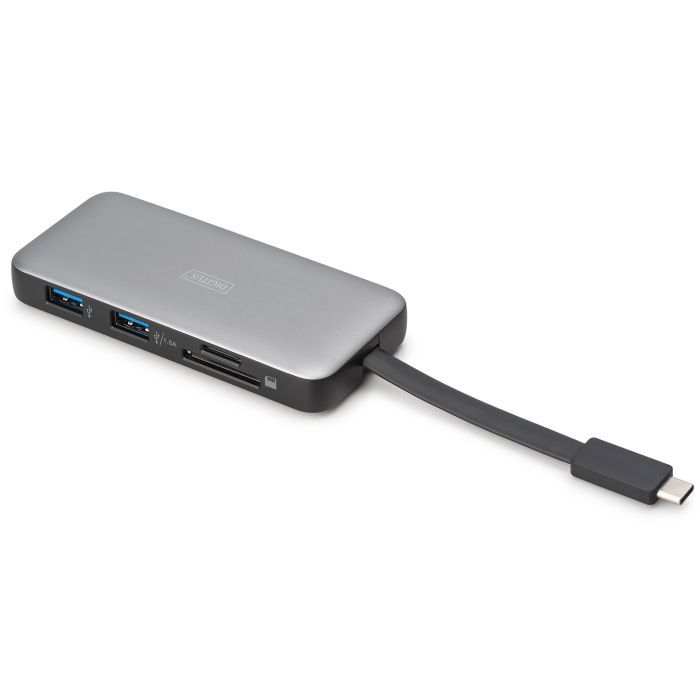 Порт-репликатор Digitus USB-C > HDMI/2xUSB-A/USB-C/SD/MicroSD/RJ54, Travel (DA-70916) изображение 2