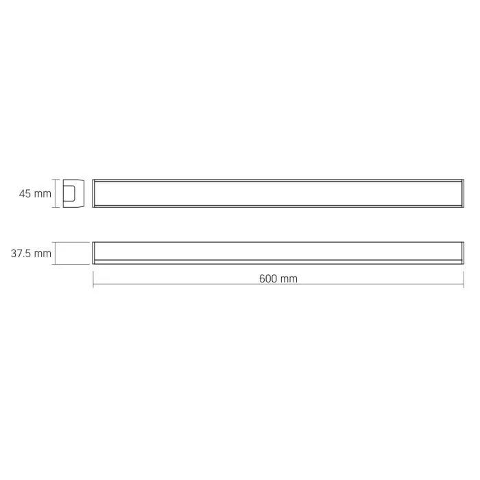 Світильник Videx LED BN03 30W 0.6М 5000K 220V (VL-BN03-30065B) зображення 2