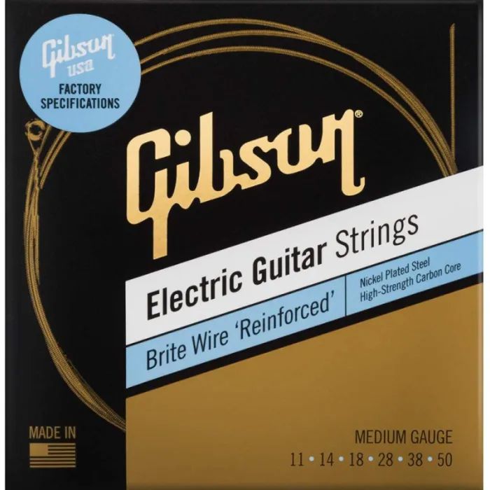 Струни для гітари Gibson SEG-BWR11 Brite Wire Reinforced Medium (11-50) (230468)