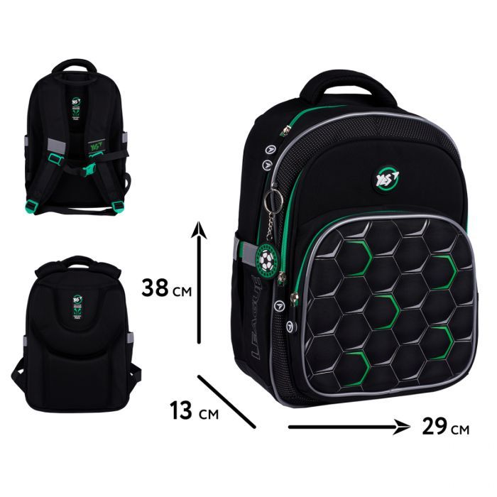 Рюкзак школьный Yes Football Time S-91 (559818) изображение 2