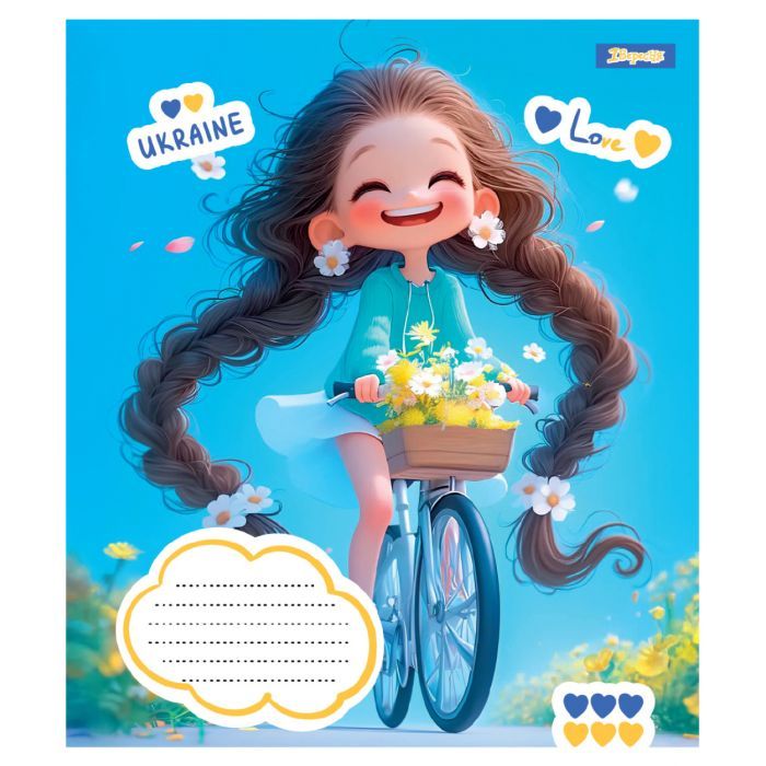 Зошит 1 вересня Free and Happy А5 12 аркушів лінія (768233) зображення 2