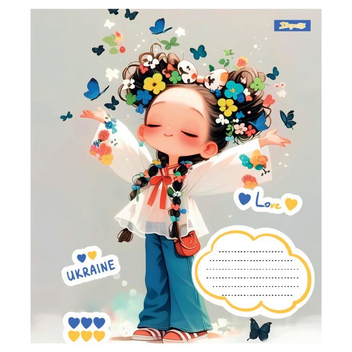 Зошит 1 вересня Free and Happy А5 12 аркушів лінія (768233) зображення 4