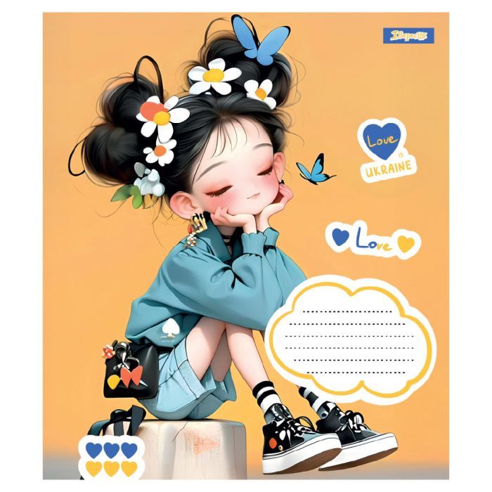 Зошит 1 вересня Free and Happy А5 12 аркушів лінія (768233) зображення 5