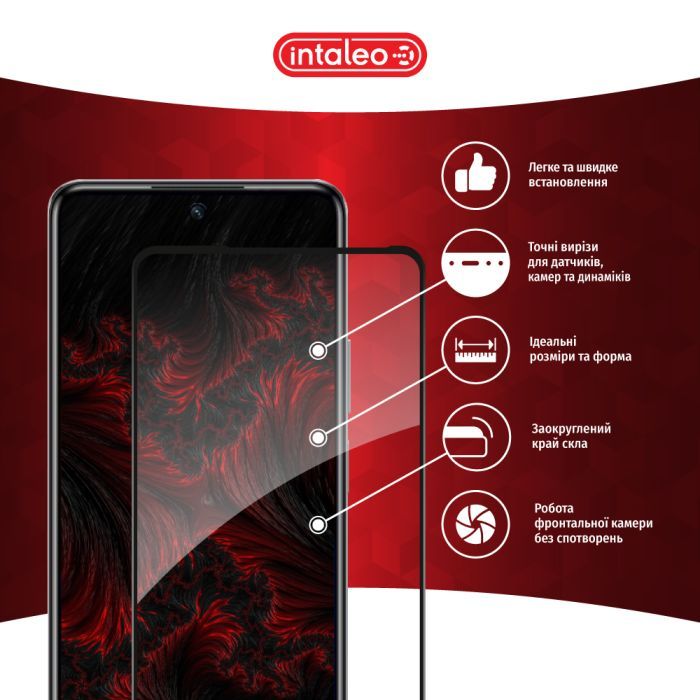 Скло захисне Intaleo Full Glue Infinix Hot 40 Black (1283126589195) зображення 3