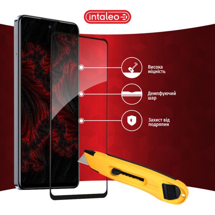 Скло захисне Intaleo Full Glue Infinix Hot 40 Black (1283126589195) зображення 5