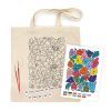 Набор для творчества Rosa Talent екосумка-розмальовка, Funny Flowers, 38х42 см (4823098543510) изображение 2