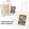 Набор для творчества Rosa Talent екосумка-розмальовка, Funny Flowers, 38х42 см (4823098543510) изображение 3