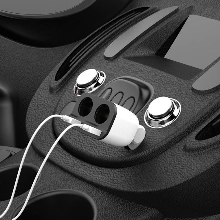 Зарядное устройство HOCO HOCO Z28 Power ocean 2xUSB + display White (6957531091967) изображение 12