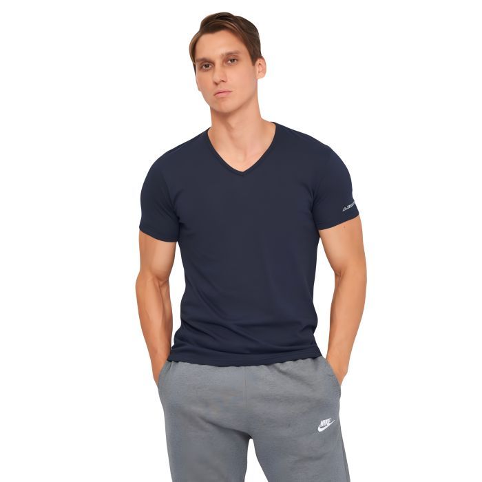 Футболка Kappa T-shirt Mezza Manica Scollo V K1315 Nero чорний M (8052394816295)